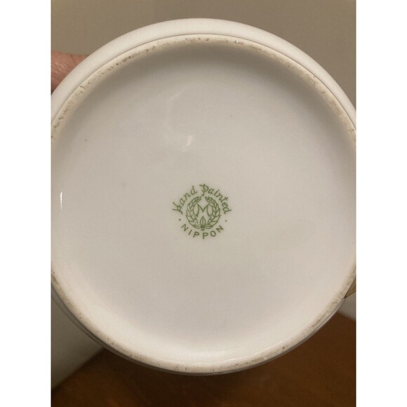 Vintage Nippon Hand Painted Floral Sugar & Creamer Set Floral - Picture 8 of 16